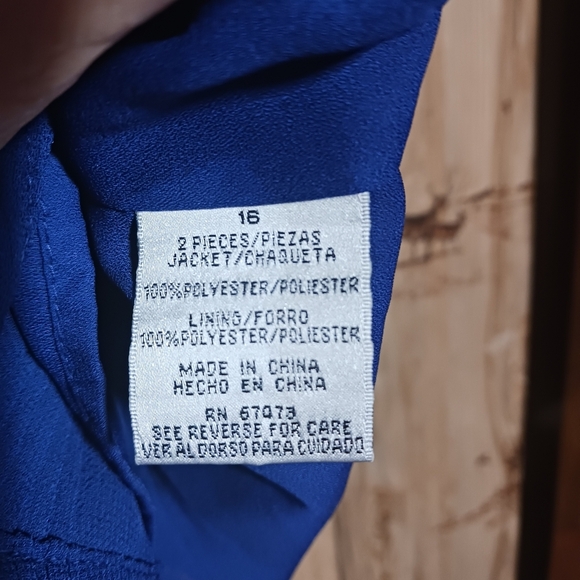 Julian Taylor 90s Y2k Cobalt Blue Chiffon Pleated Button Down Shirt Size… - Picture 5 of 7